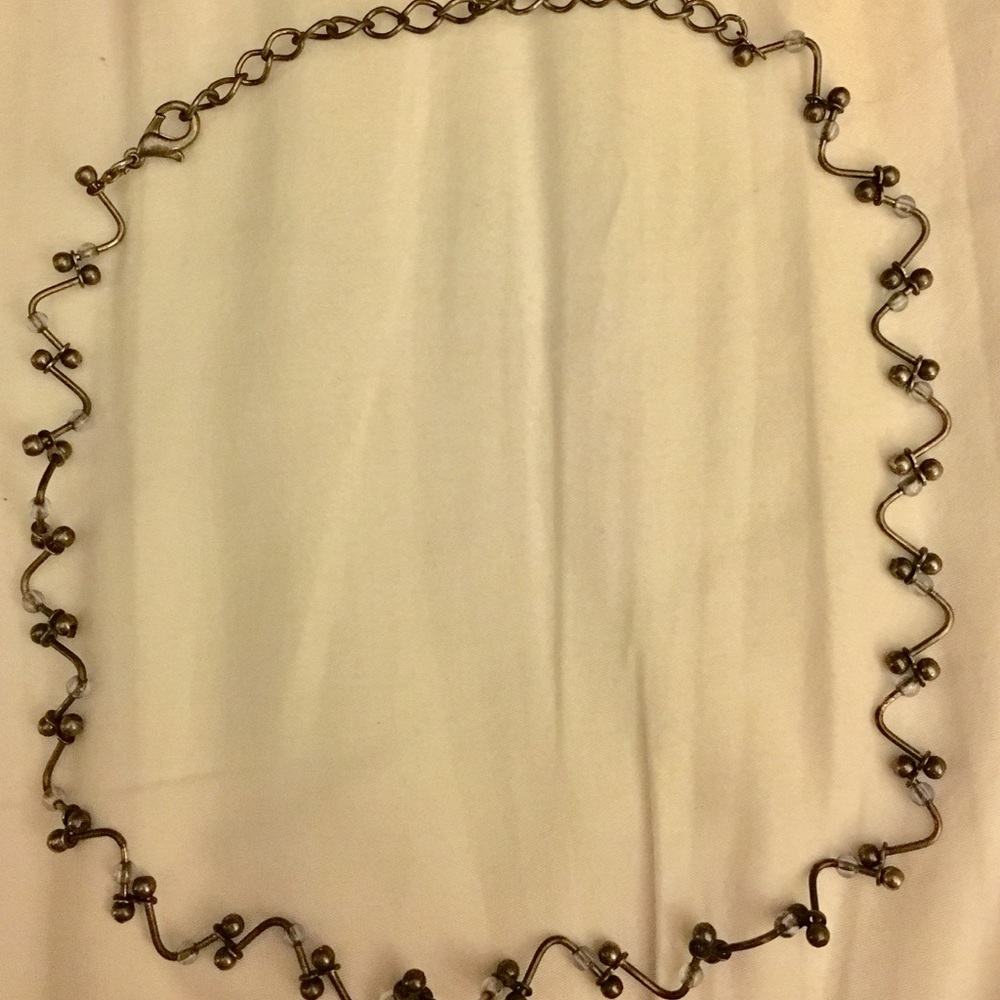 Metal beaded choker